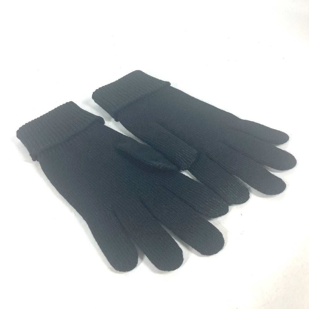Louis Vuitton Gloves M7824I Wool, Cotton Black Touch-Screen Compatible Fingertips Globe Damier