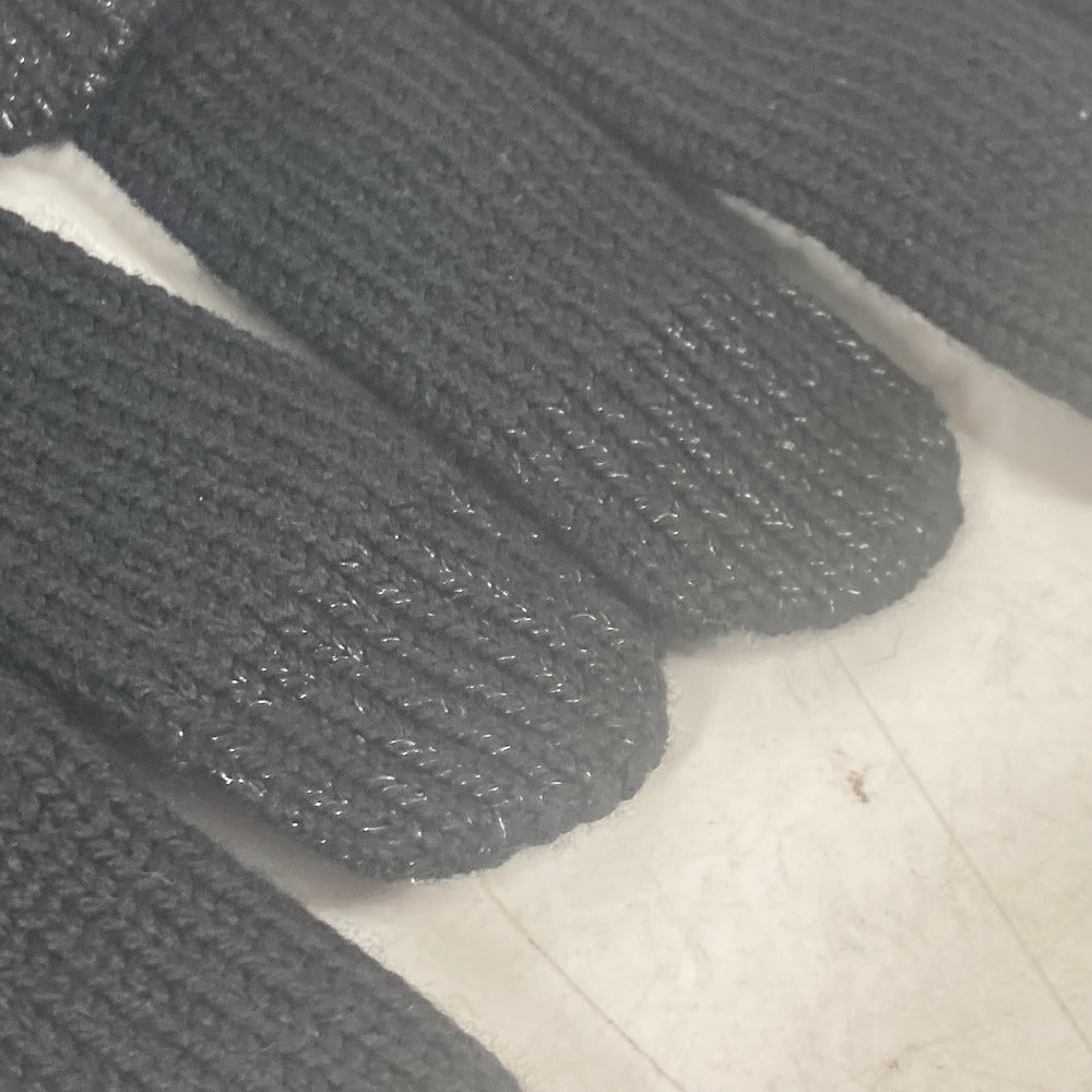 Louis Vuitton Gloves M7824I Wool, Cotton Black Touch-Screen Compatible Fingertips Globe Damier