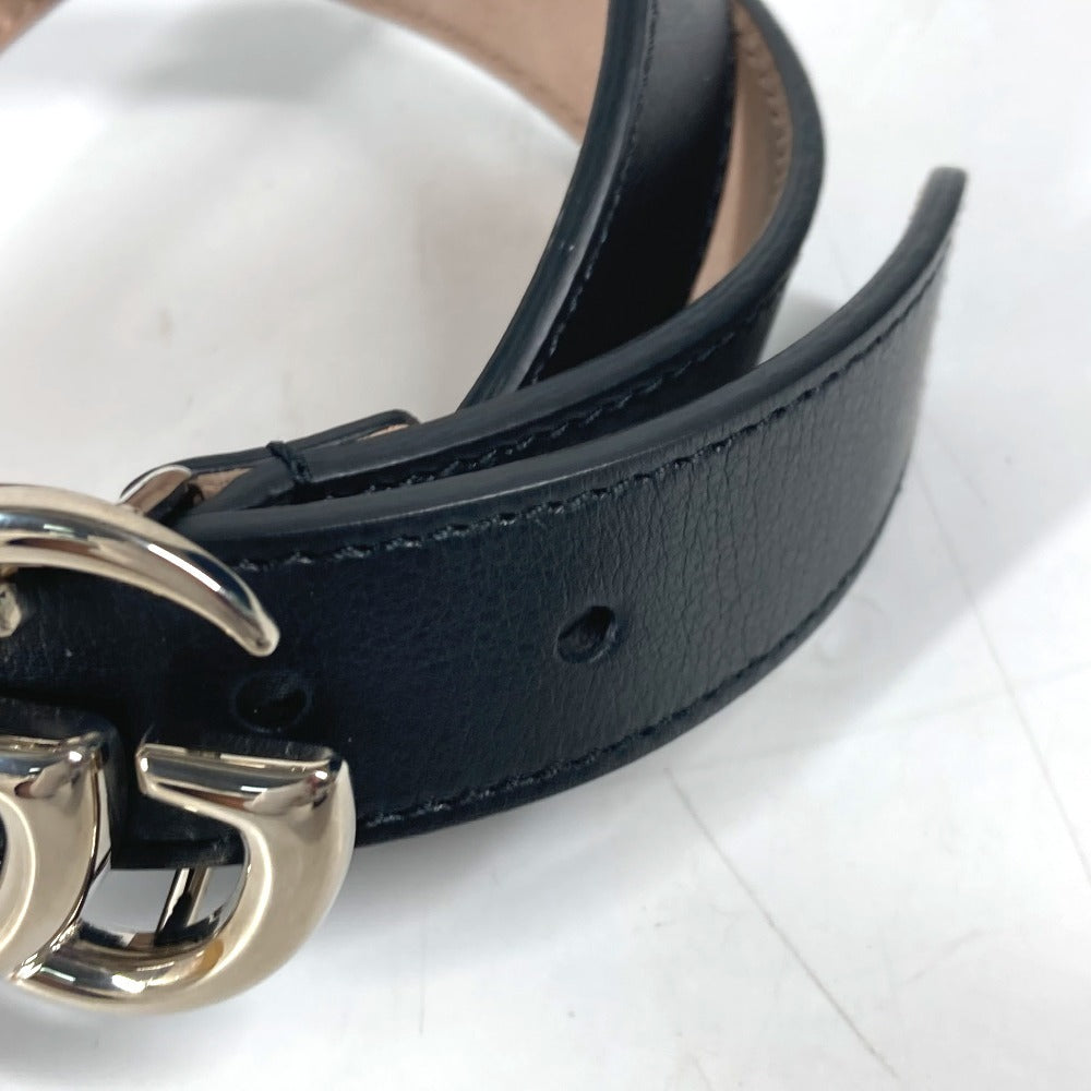 Gucci Belt 432707 Leather Black Gg Buckle L