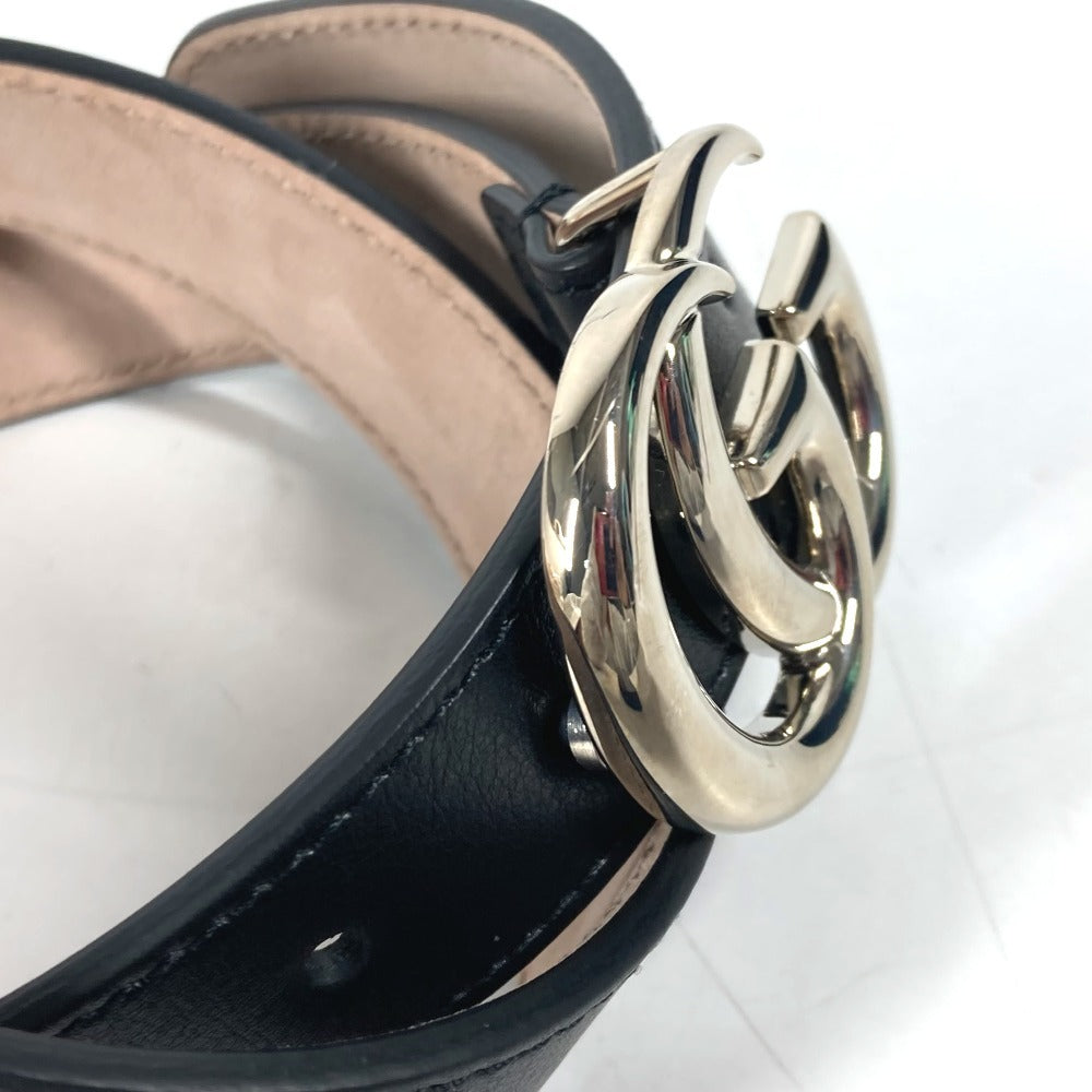 Gucci Belt 432707 Leather Black Gg Buckle L