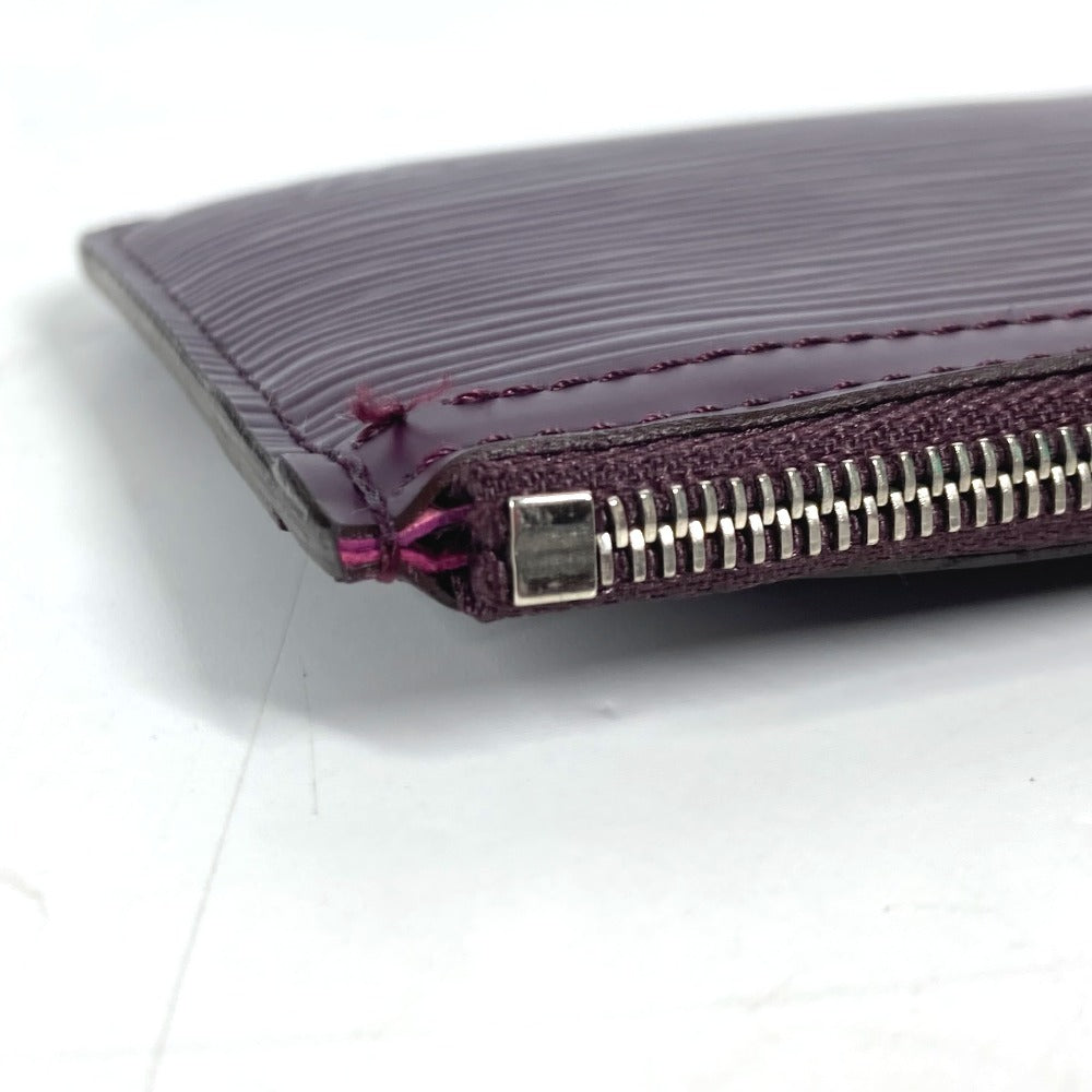 Louis Vuitton Coin Case M6660K Epi Leather Purple Epi Pochette Cle Nm Women(Unisex)