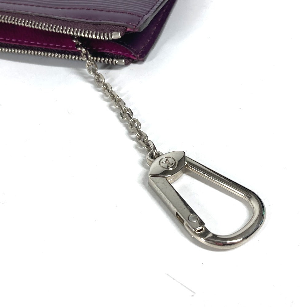 Louis Vuitton Coin Case M6660K Epi Leather Purple Epi Pochette Cle Nm Women(Unisex)