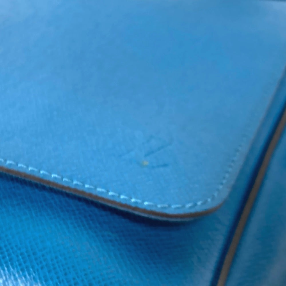 Louis Vuitton Shoulder Bag M32823 Taiga Leather Blue Taiga Roman Pm Unisex(Unisex)