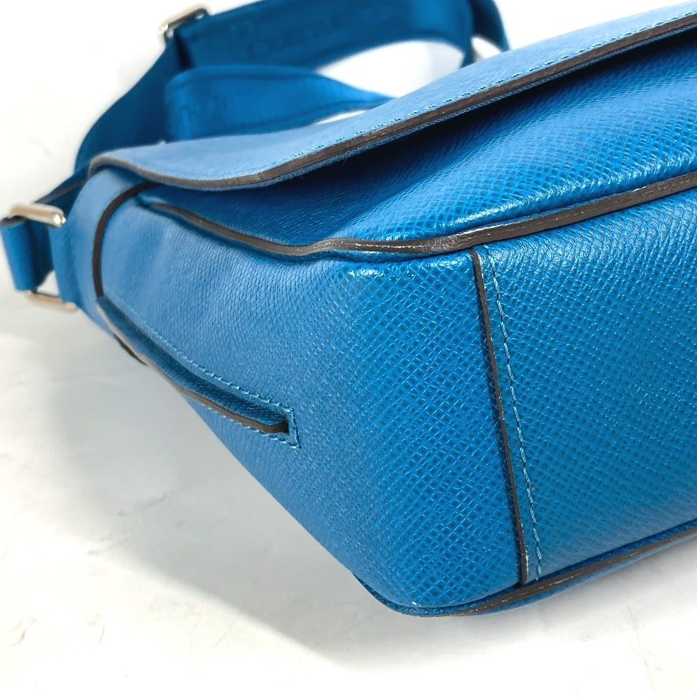 Louis Vuitton Shoulder Bag M32823 Taiga Leather Blue Taiga Roman Pm Unisex(Unisex)