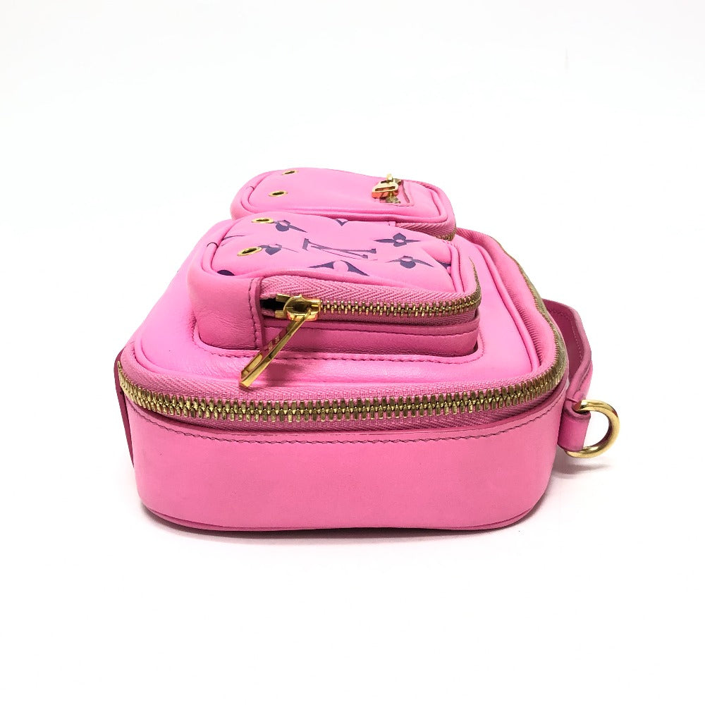 Louis Vuitton Shoulder Bag M59244 Leather Pink Utility Cross Sling Bag Women