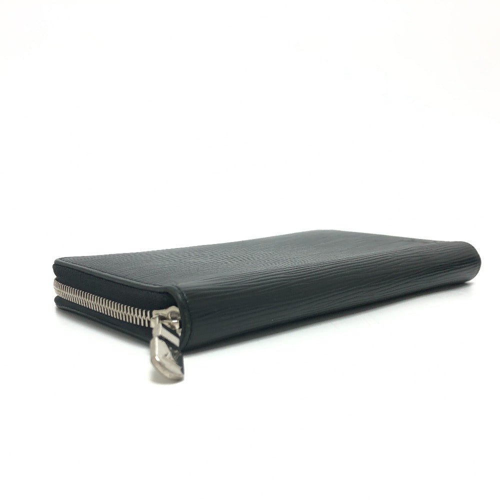Louis Vuitton Long Wallet Purse M62643 Epi Leather Black Epi Zippy Organizer Nm Mens