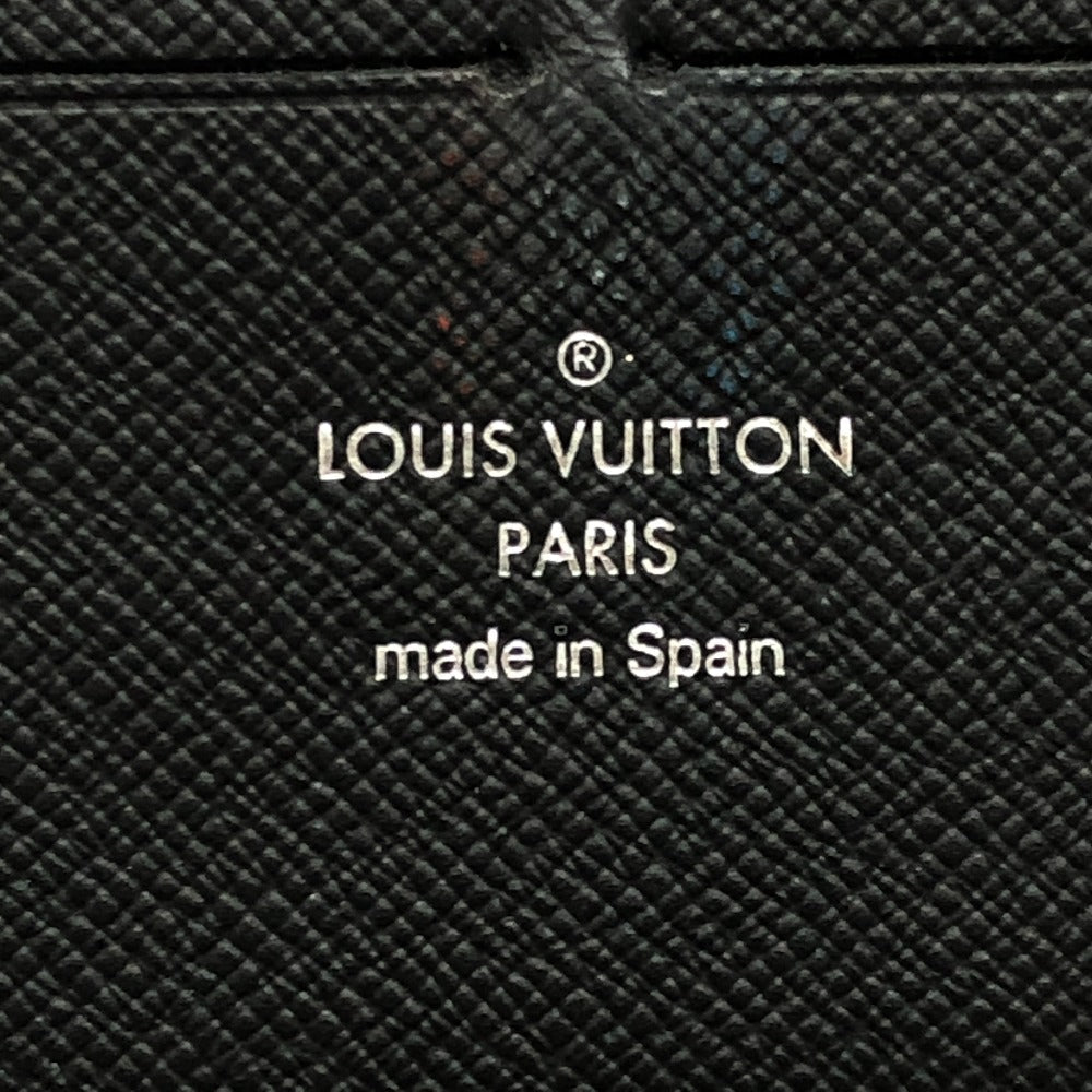 Louis Vuitton Long Wallet Purse M62643 Epi Leather Black Epi Zippy Organizer Nm Mens