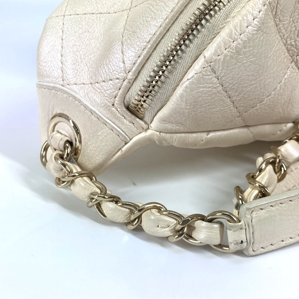 Chanel Sling Bag As0556 Leather Champagne Gold Bags, Waist Bags, 2-Way Bags, Handbags Cc Coco Mark