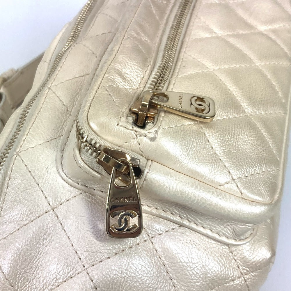 Chanel Sling Bag As0556 Leather Champagne Gold Bags, Waist Bags, 2-Way Bags, Handbags Cc Coco Mark