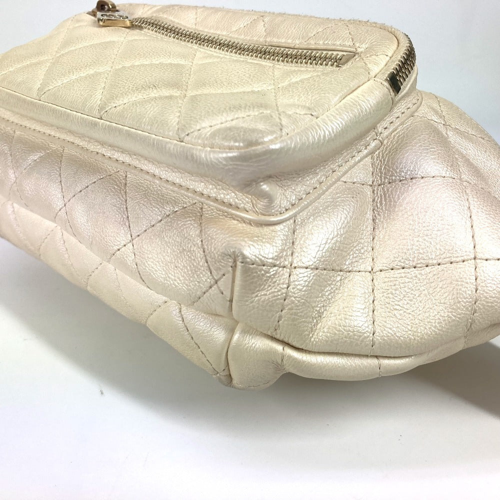 Chanel Sling Bag As0556 Leather Champagne Gold Bags, Waist Bags, 2-Way Bags, Handbags Cc Coco Mark