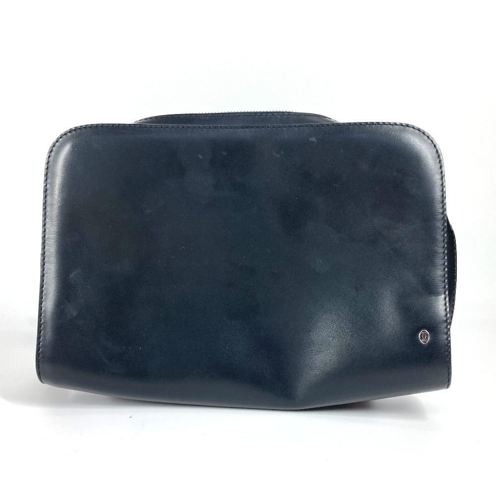 Cartier Business Bag Leather Black Must Line Logo Mens