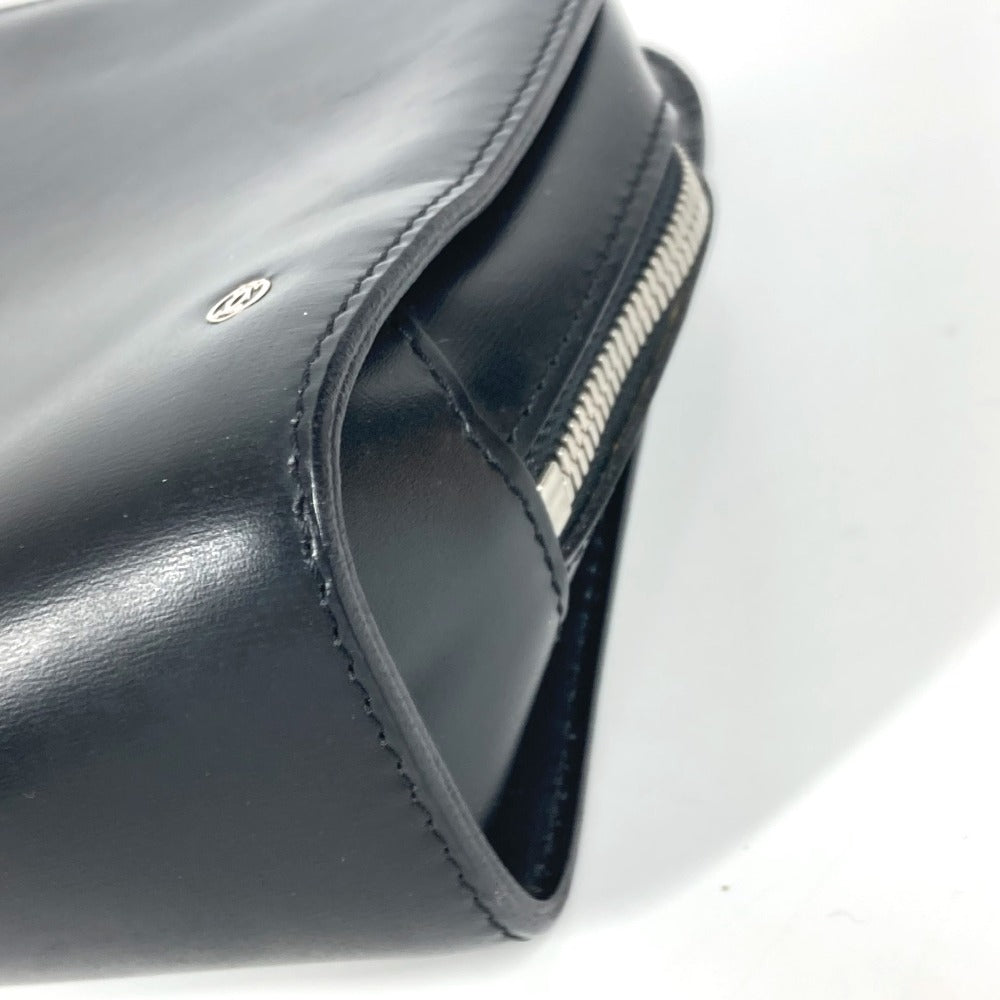 Cartier Business Bag Leather Black Must Line Logo Mens