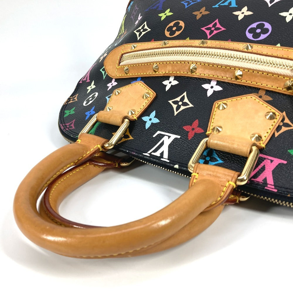 Louis Vuitton Handbag M40444@ Monogram Multicolor Canvas Black Monogram Multicolor Alma Pm Women