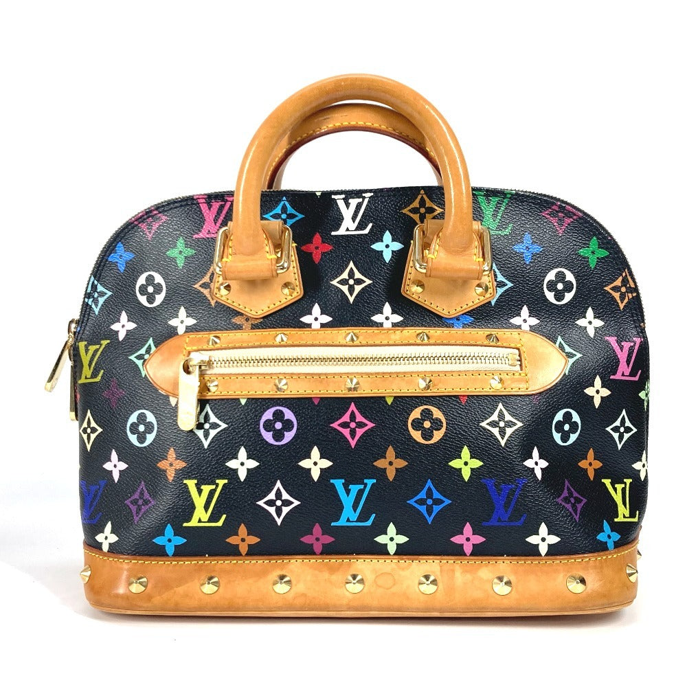 Louis Vuitton Handbag M40444@ Monogram Multicolor Canvas Black Monogram Multicolor Alma Pm Women
