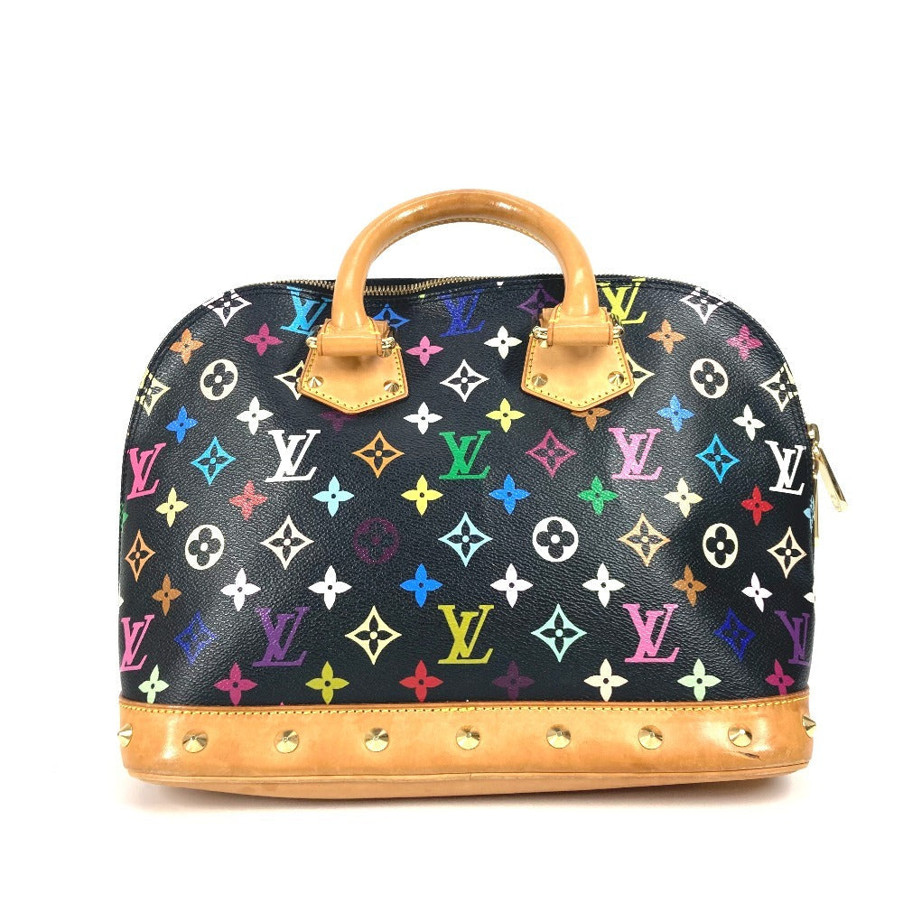 Louis Vuitton Handbag M40444@ Monogram Multicolor Canvas Black Monogram Multicolor Alma Pm Women