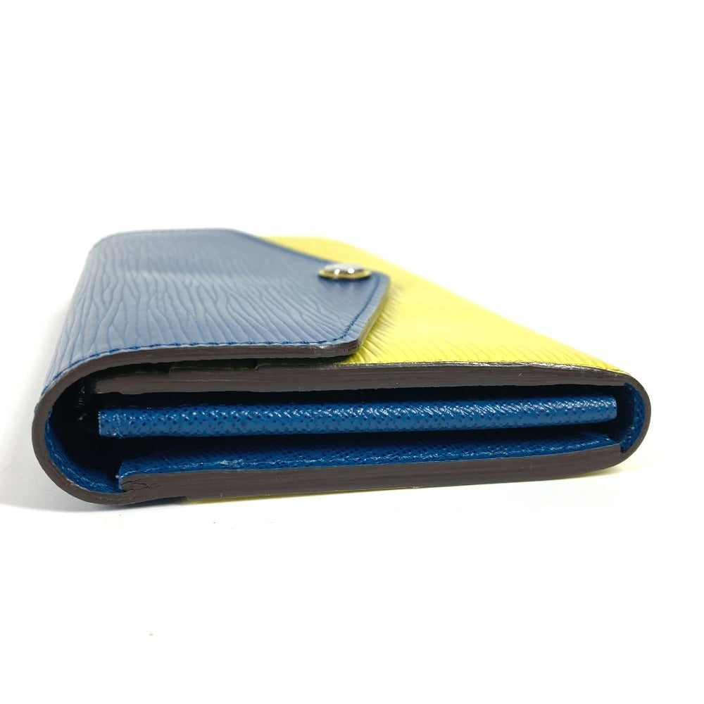 Louis Vuitton Long Wallet Purse M60528 Epi Leather Blue Epi Portefeuille Sara