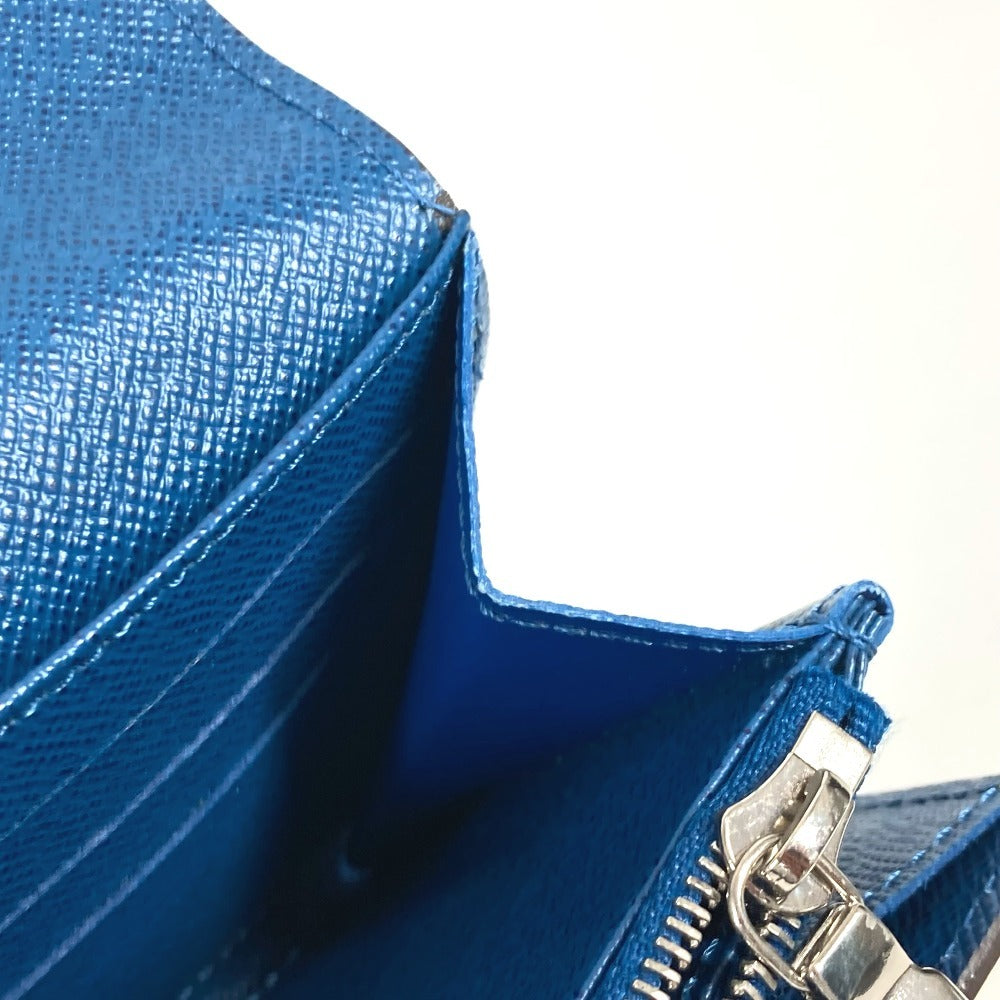 Louis Vuitton Long Wallet Purse M60528 Epi Leather Blue Epi Portefeuille Sara
