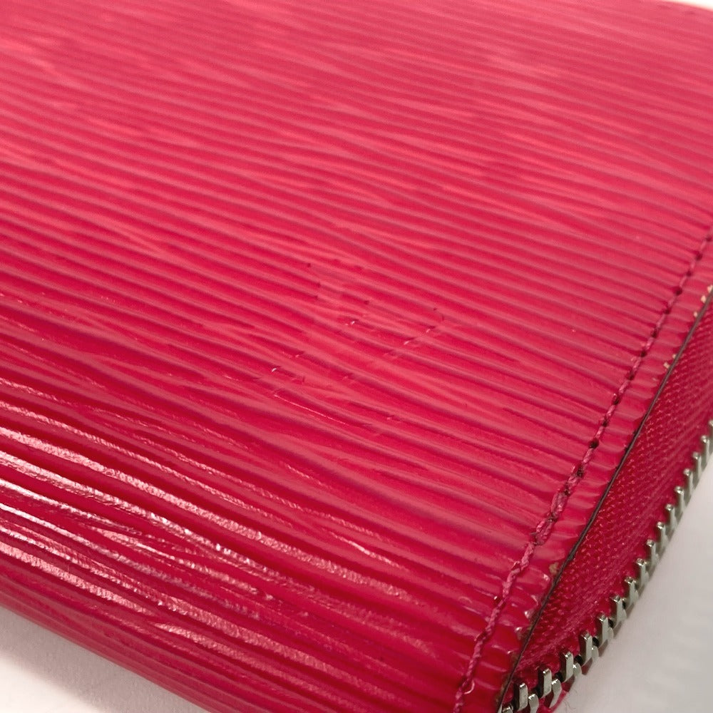 Louis Vuitton Long Wallet Purse M62580 Epi Leather Pink Epi Zippy Wallet Women