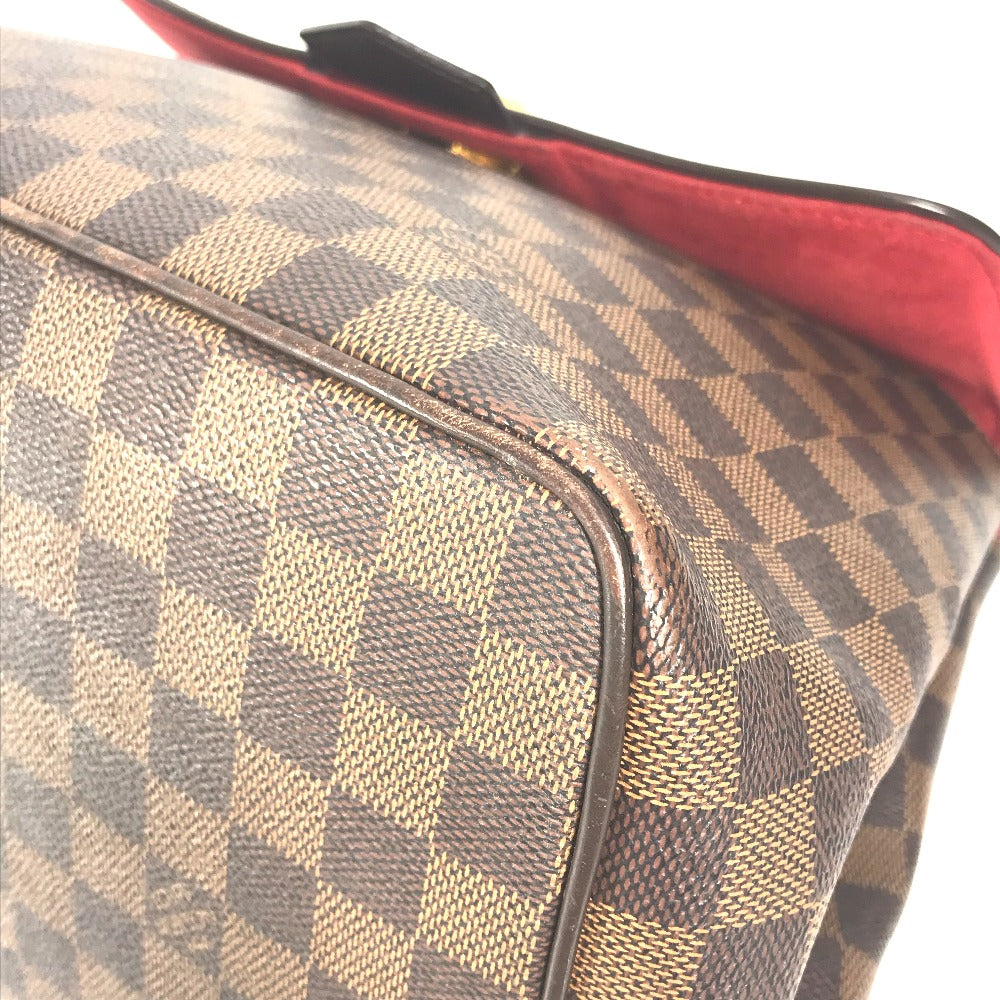 Louis Vuitton Handbag N41168 Damier Canvas Brown Damier Bergamo Mm Women