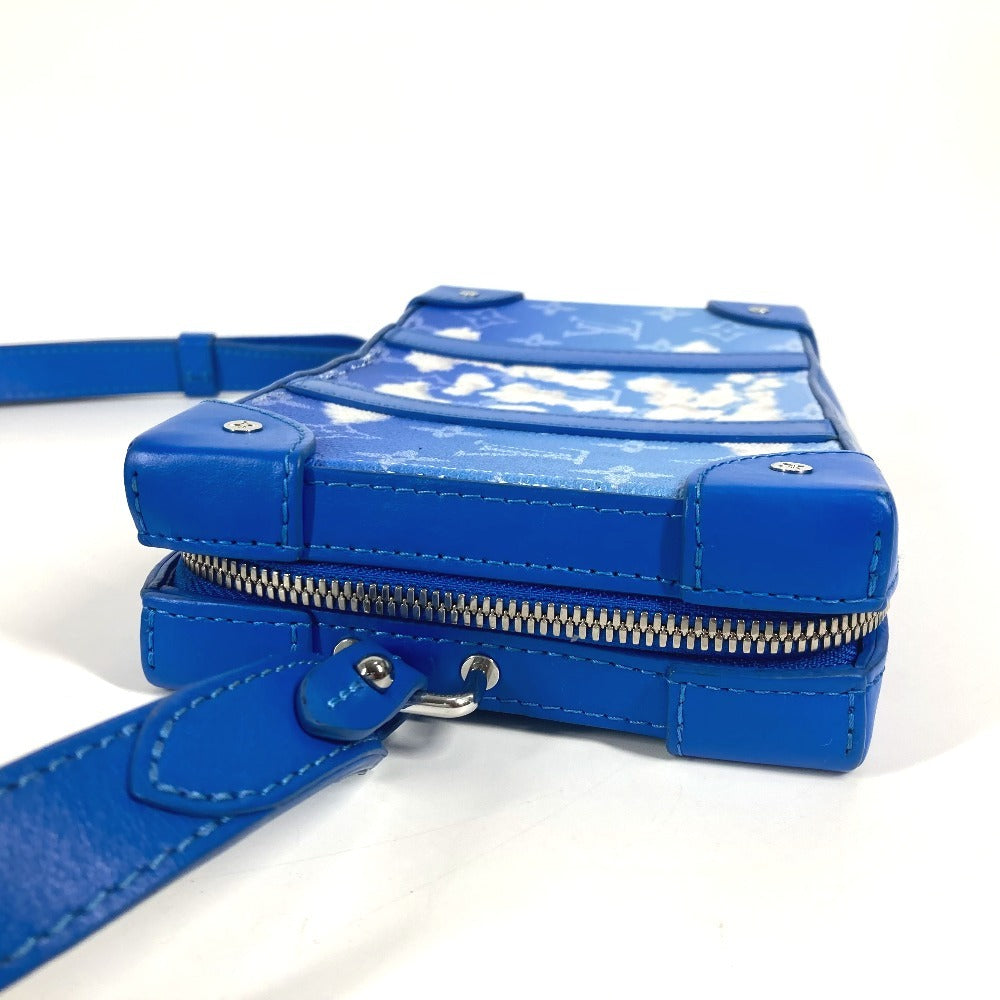 Louis Vuitton Shoulder Bag M45432 Leather Blue Monogram Clouds Soft Trunk Wallet