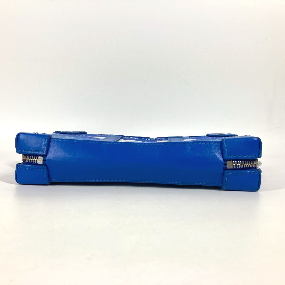 Louis Vuitton Shoulder Bag M45432 Leather Blue Monogram Clouds Soft Trunk Wallet
