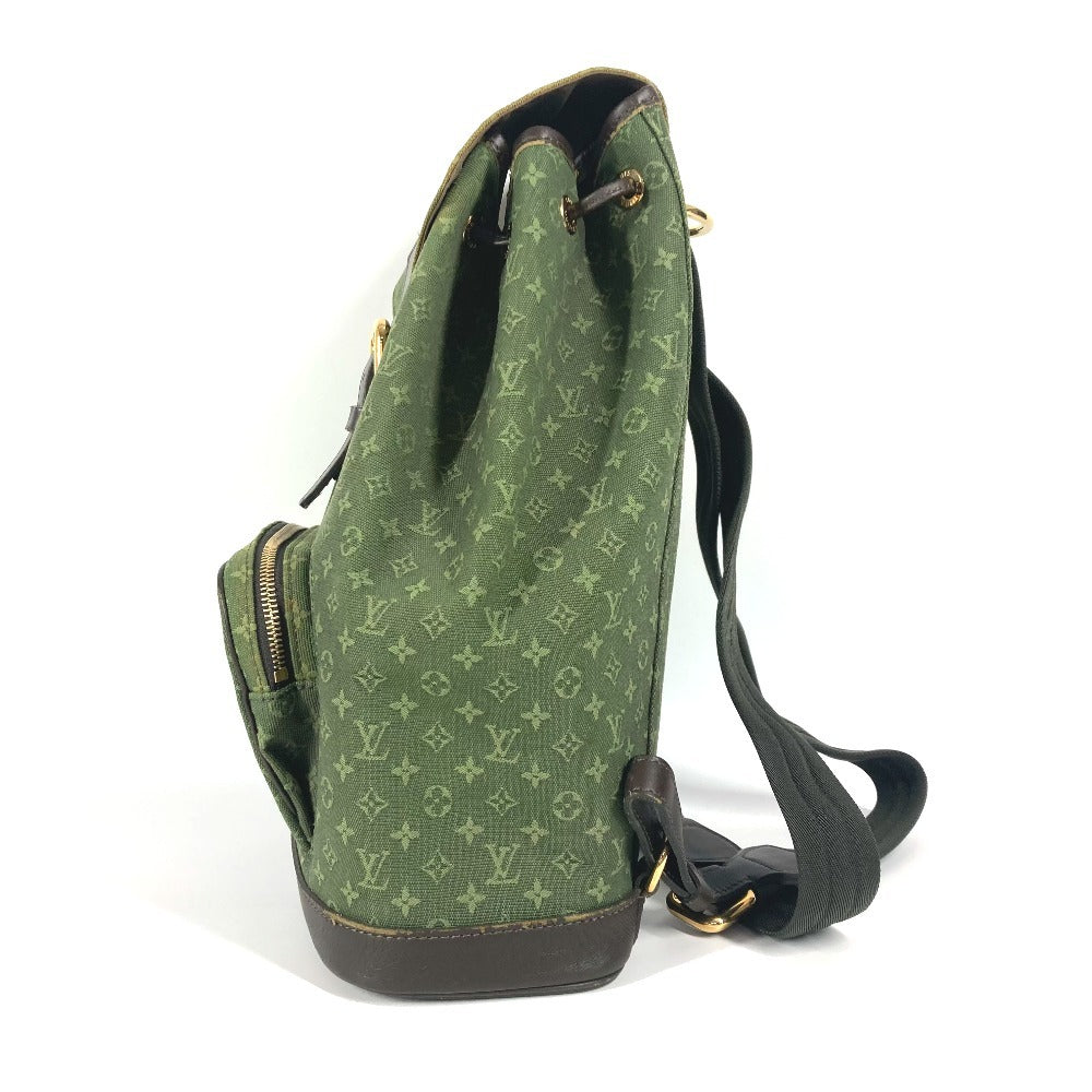 Louis Vuitton Backpack M92456 Monogram Mini Canvas Khaki Monogram Mini Montsouris Gm Unisex(Unisex)