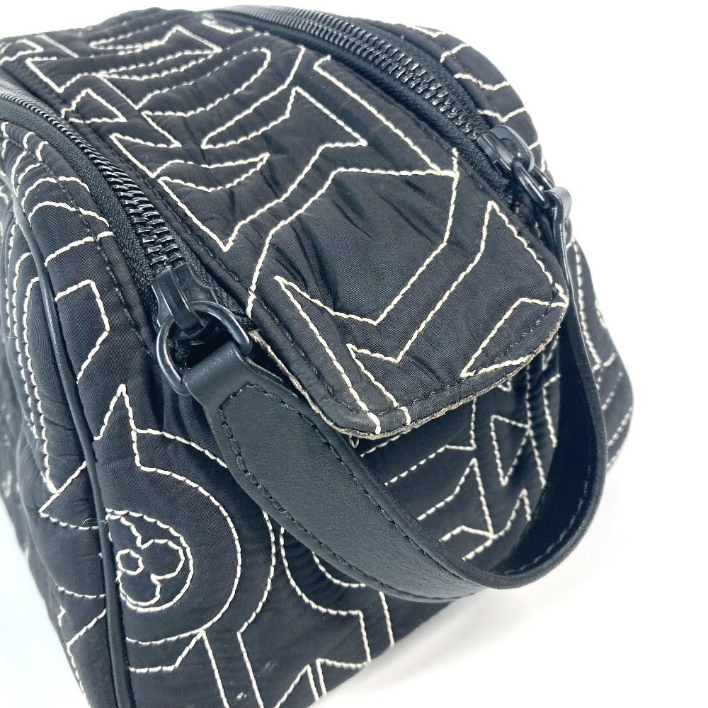 Louis Vuitton Clutch Bag M21435 Nylon Black Lv Snow Collection Dopp Kit Mens