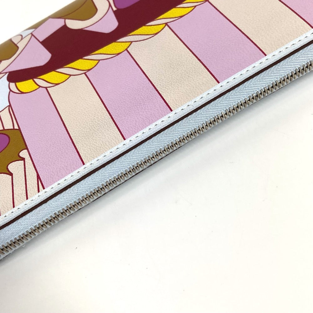 Hermes Long Wallet Purse Swift Multicolor Azap Long Silk In Long La Patisserie Unisex(Unisex)