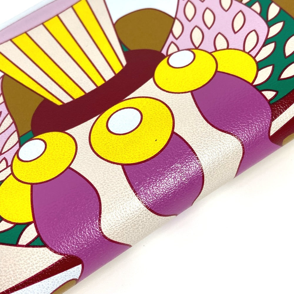 Hermes Long Wallet Purse Swift Multicolor Azap Long Silk In Long La Patisserie Unisex(Unisex)
