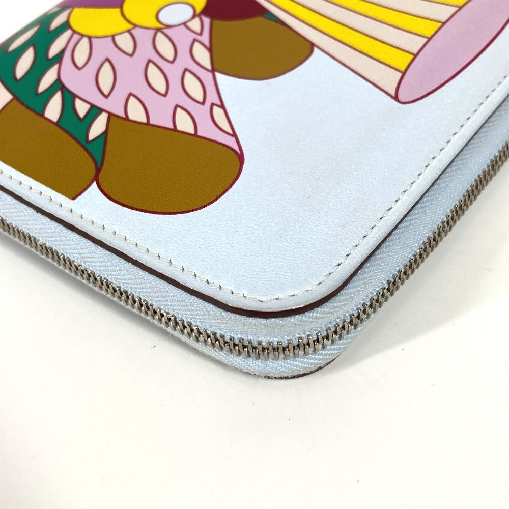 Hermes Long Wallet Purse Swift Multicolor Azap Long Silk In Long La Patisserie Unisex(Unisex)