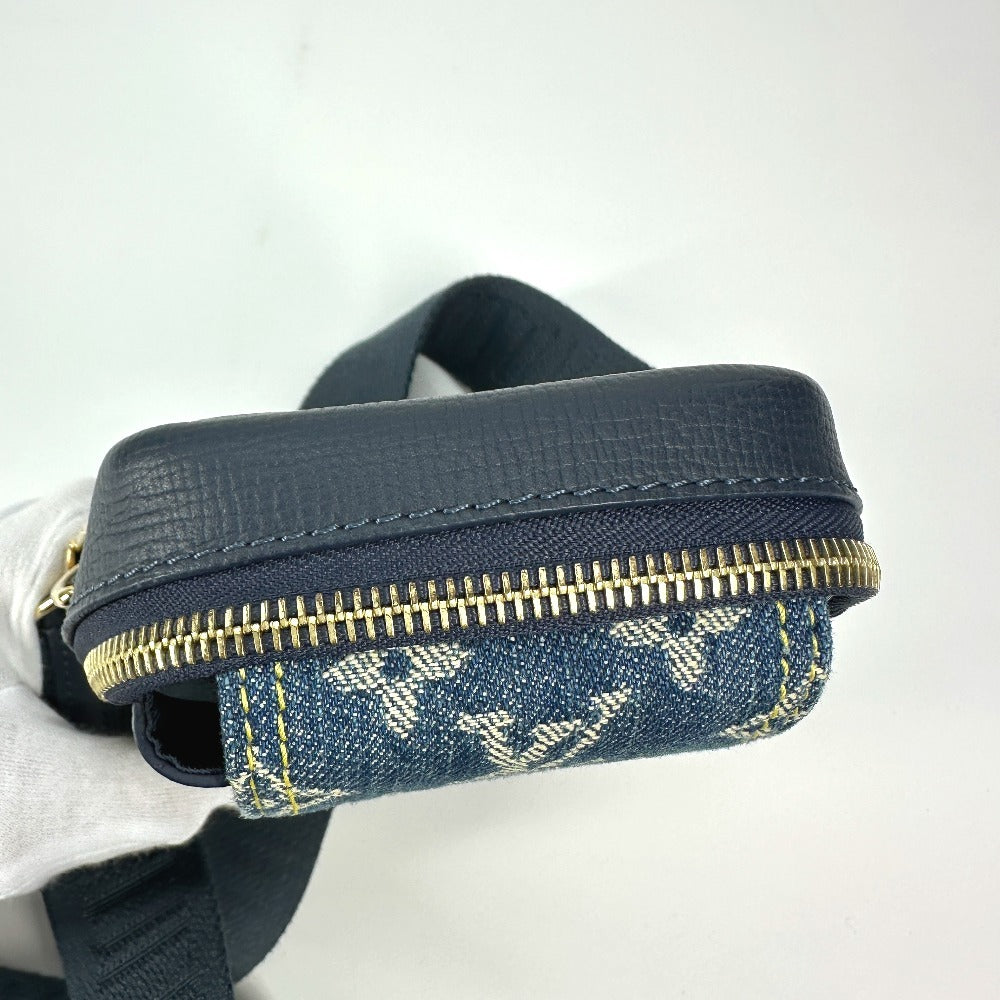 Louis Vuitton Shoulder Bag M81060 Denim, Leather Blue Monogram Denim Nigo Collaboration Double