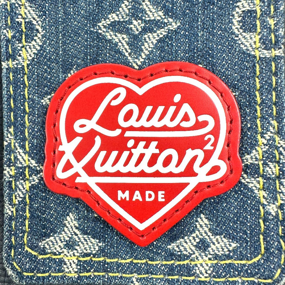 Louis Vuitton Shoulder Bag M81060 Denim, Leather Blue Monogram Denim Nigo Collaboration Double
