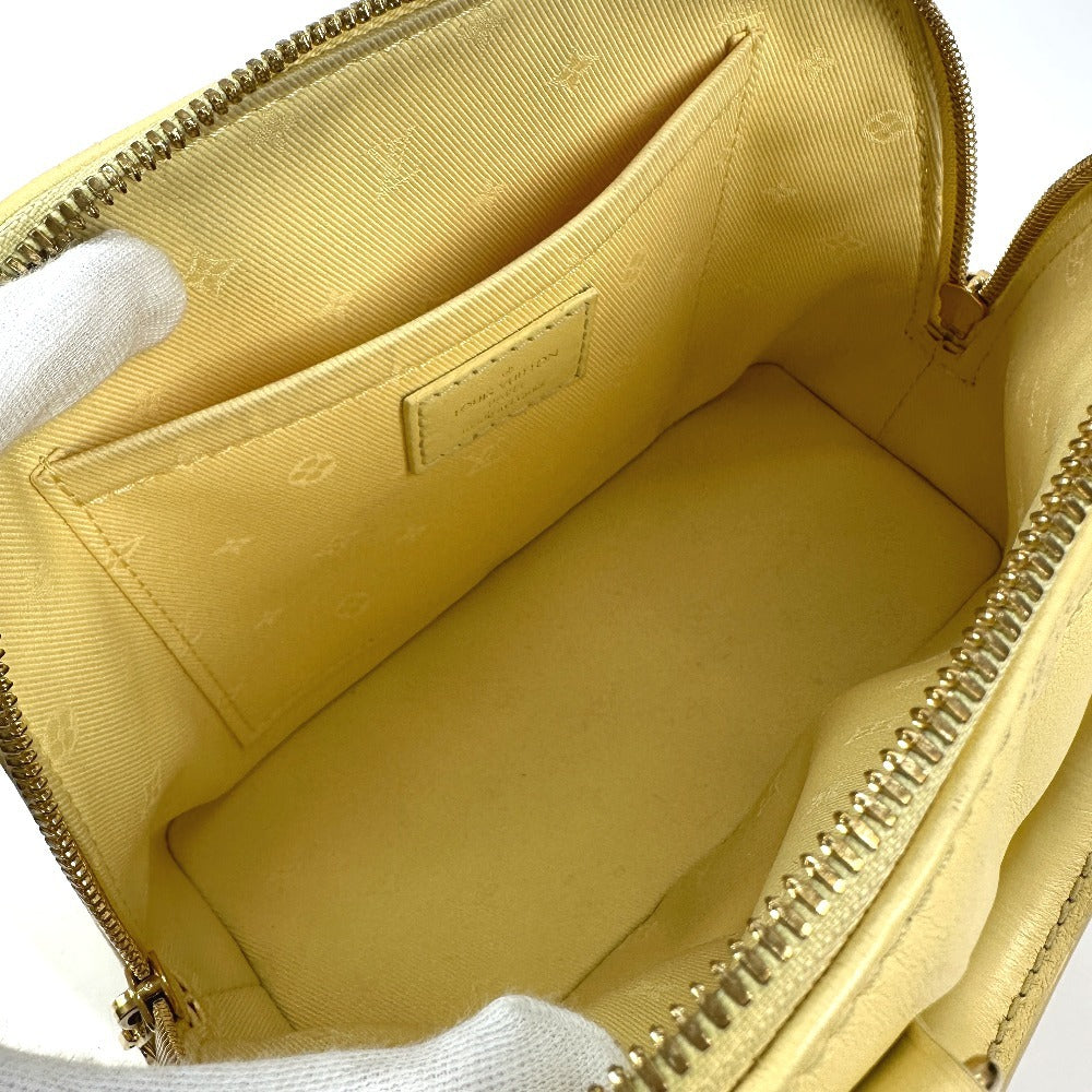 Louis Vuitton Shoulder Bag M59821 Leather Yellow Soft Bubble Gram Alma Soft Bb Women