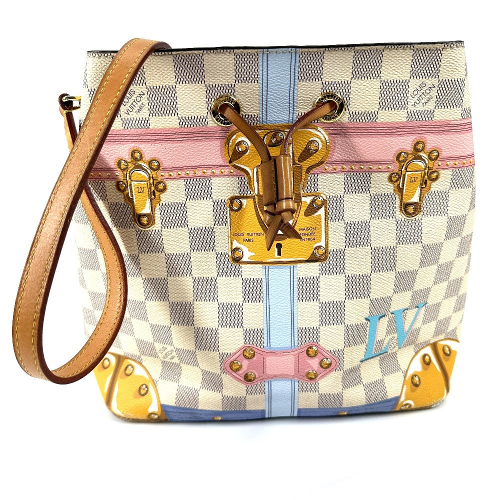 Louis Vuitton Shoulder Bag N41066 Damier Azur Canvas White Damier Azur Summer Trunk Neonoe