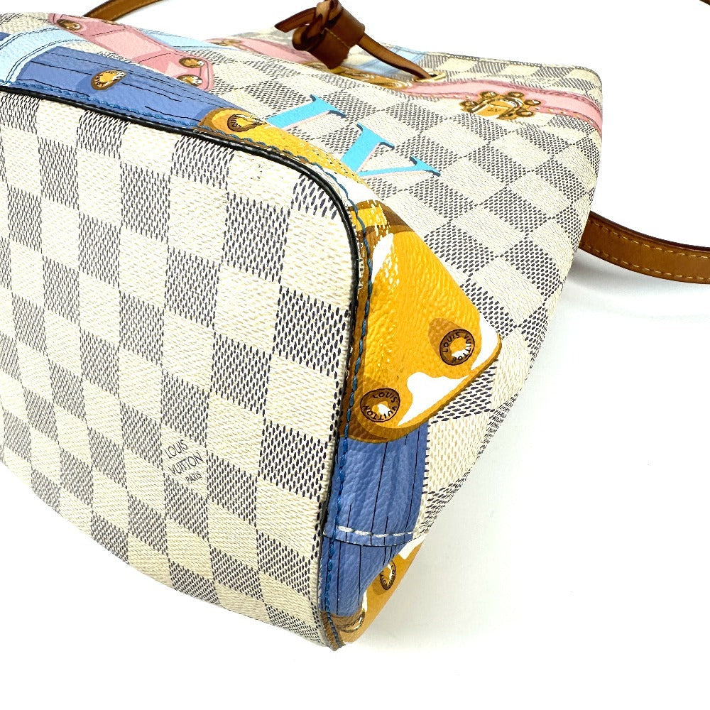 Louis Vuitton Shoulder Bag N41066 Damier Azur Canvas White Damier Azur Summer Trunk Neonoe