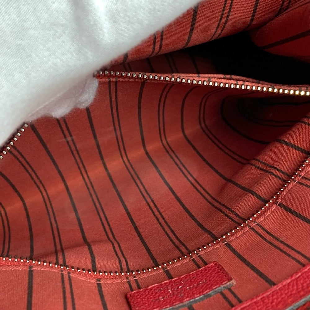 Louis Vuitton Handbag M42711 Monogram Ann Platt Leather Red Type Monogram Ann Platt Ponneuf Mm