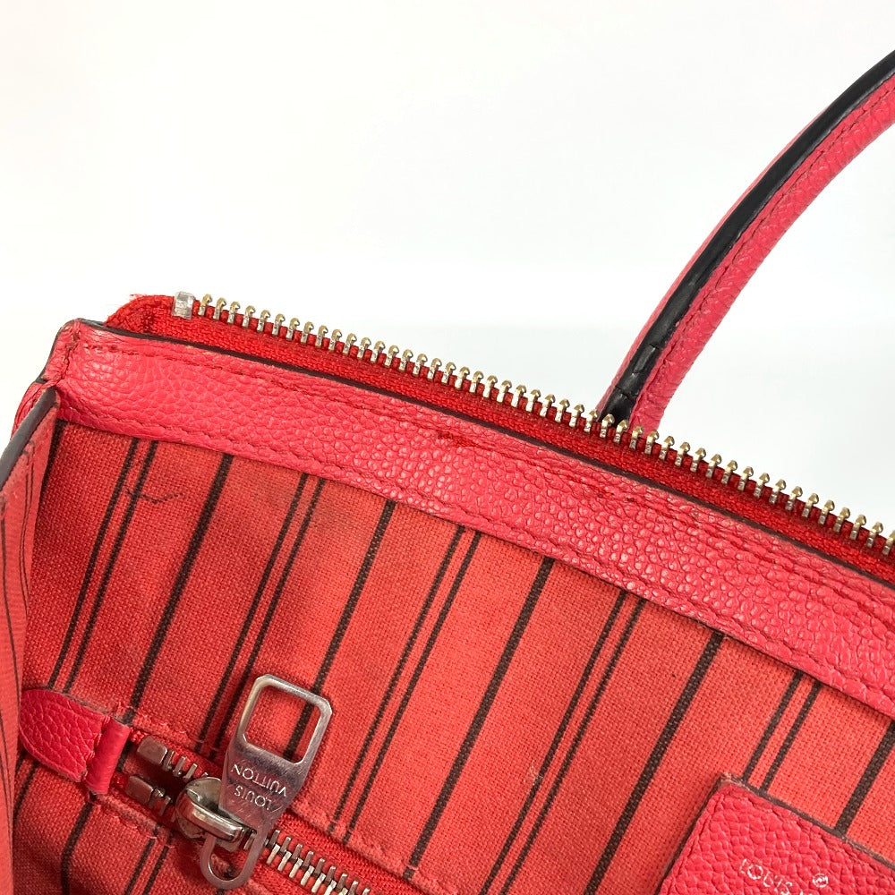 Louis Vuitton Handbag M42711 Monogram Ann Platt Leather Red Type Monogram Ann Platt Ponneuf Mm