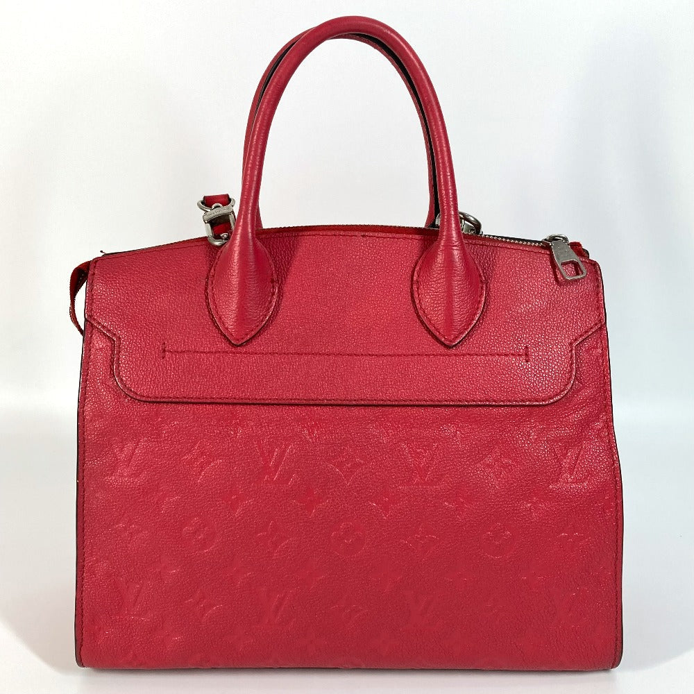 Louis Vuitton Handbag M42711 Monogram Ann Platt Leather Red Type Monogram Ann Platt Ponneuf Mm