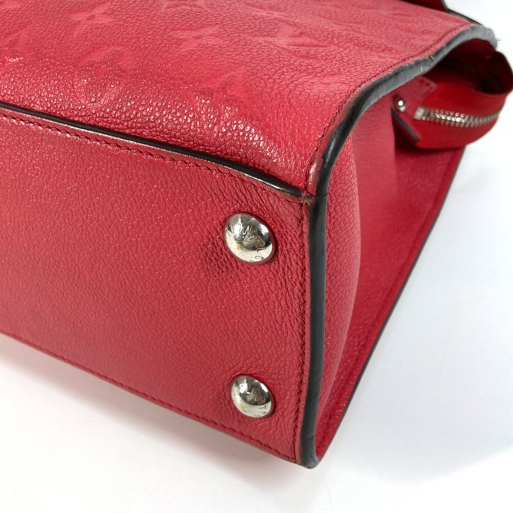Louis Vuitton Handbag M42711 Monogram Ann Platt Leather Red Type Monogram Ann Platt Ponneuf Mm