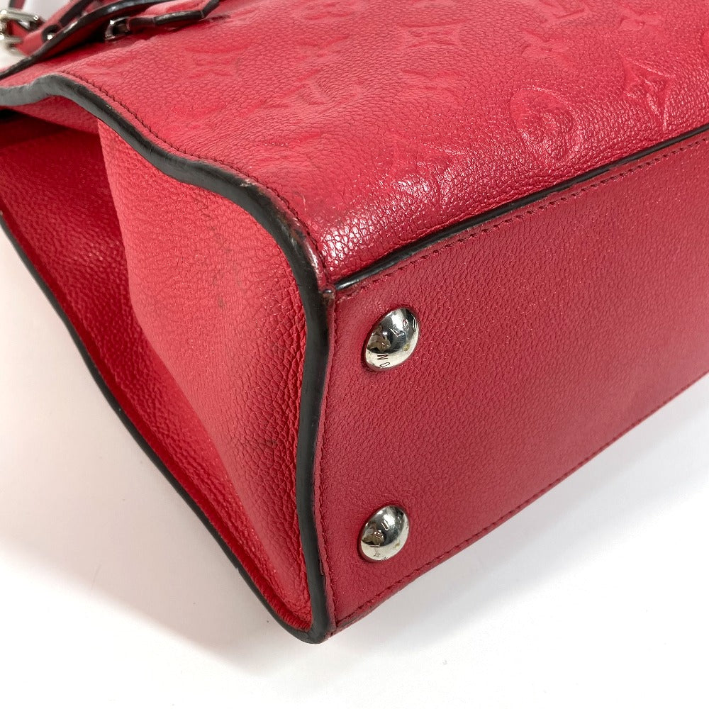 Louis Vuitton Handbag M42711 Monogram Ann Platt Leather Red Type Monogram Ann Platt Ponneuf Mm