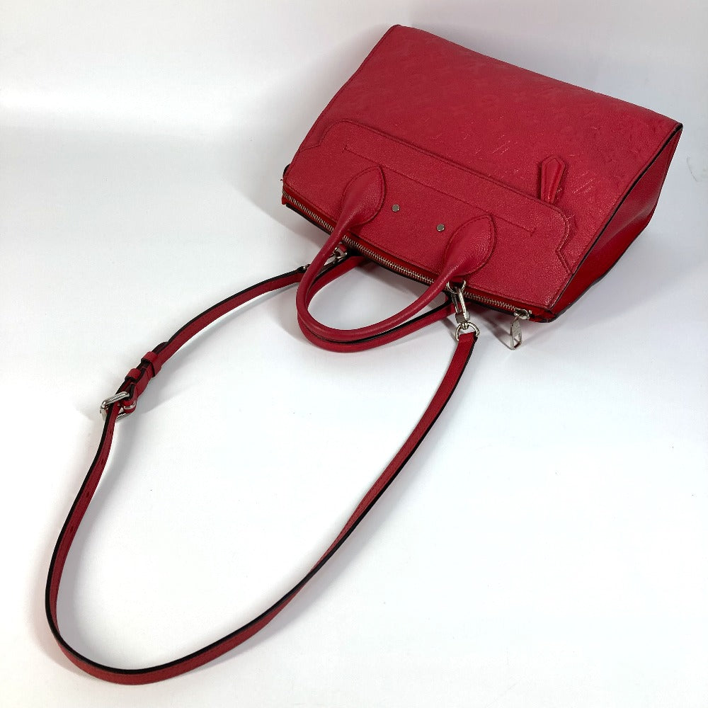 Louis Vuitton Handbag M42711 Monogram Ann Platt Leather Red Type Monogram Ann Platt Ponneuf Mm