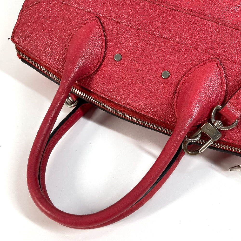 Louis Vuitton Handbag M42711 Monogram Ann Platt Leather Red Type Monogram Ann Platt Ponneuf Mm