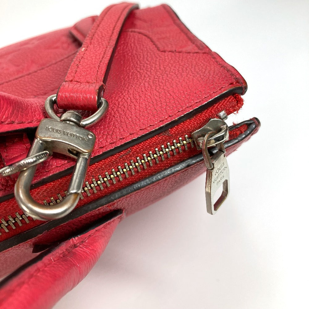 Louis Vuitton Handbag M42711 Monogram Ann Platt Leather Red Type Monogram Ann Platt Ponneuf Mm