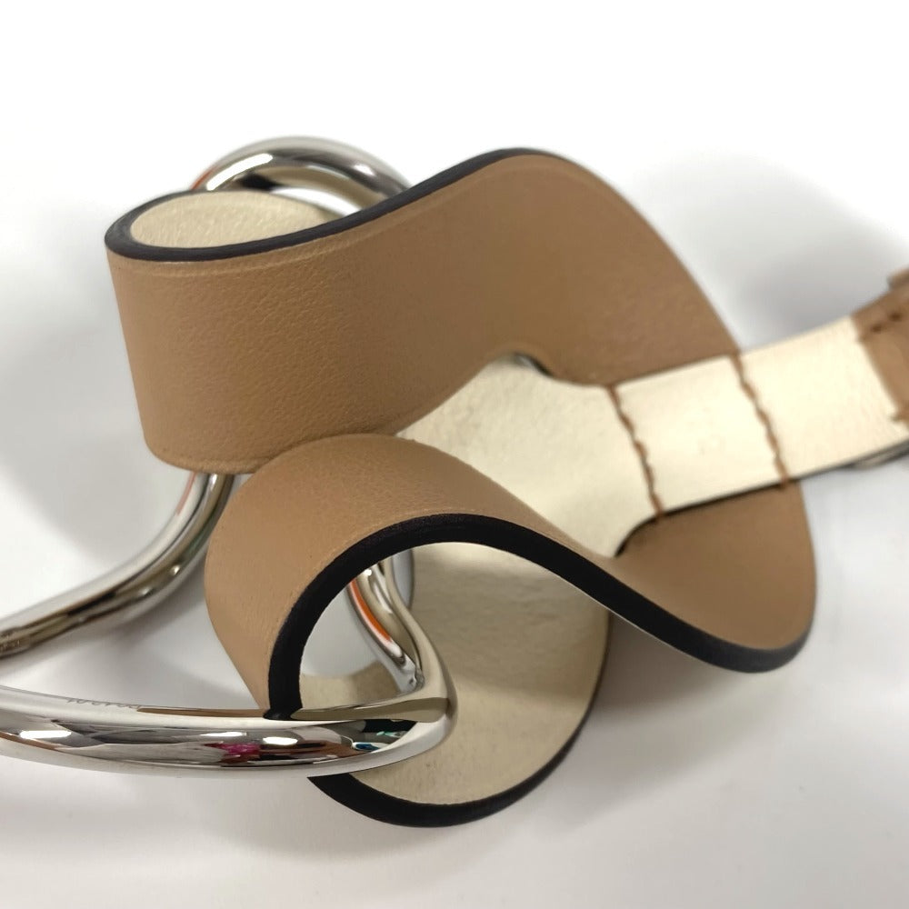 Hermes Bracelet Swift Beige Vilvort Line Logo Bicolor T2