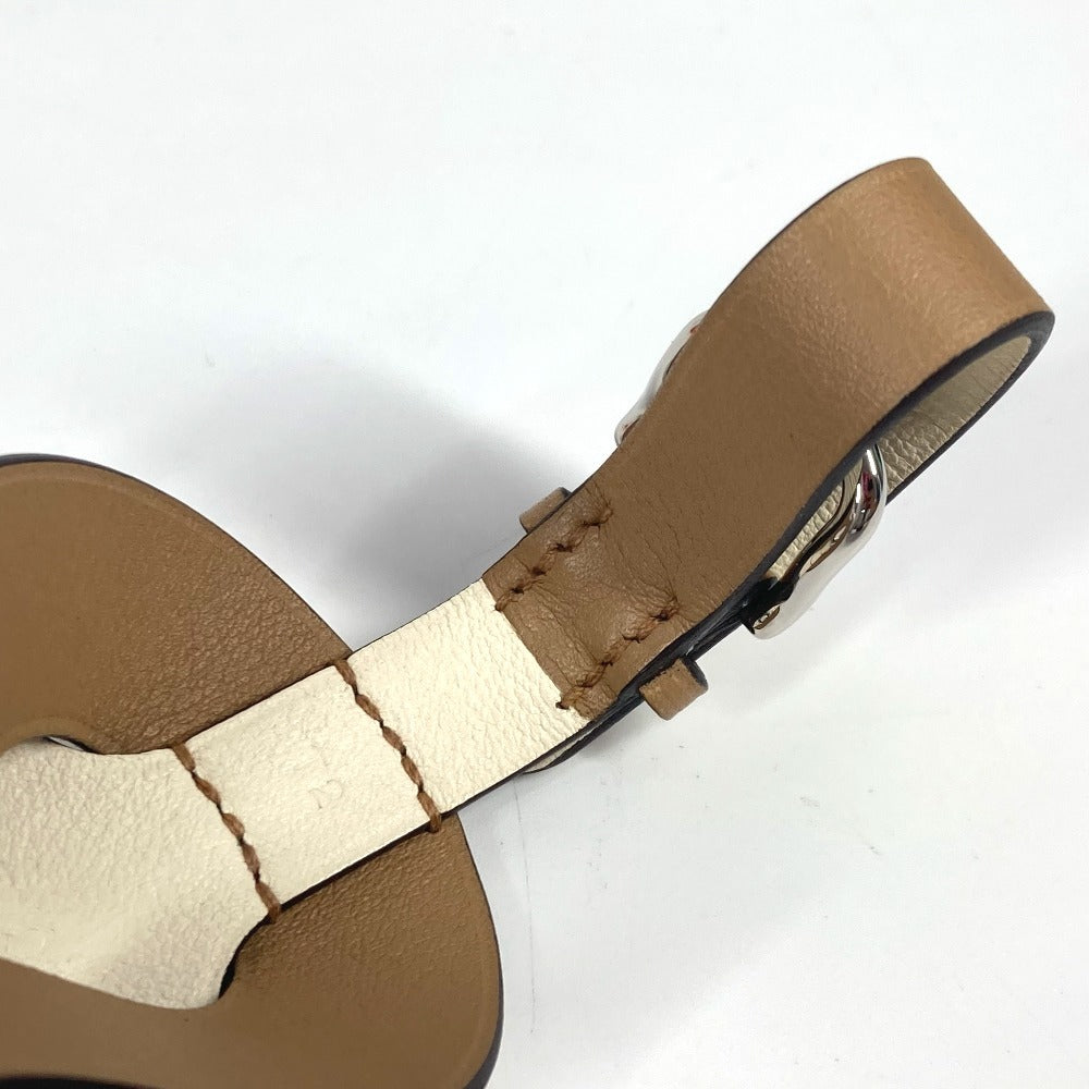 Hermes Bracelet Swift Beige Vilvort Line Logo Bicolor T2