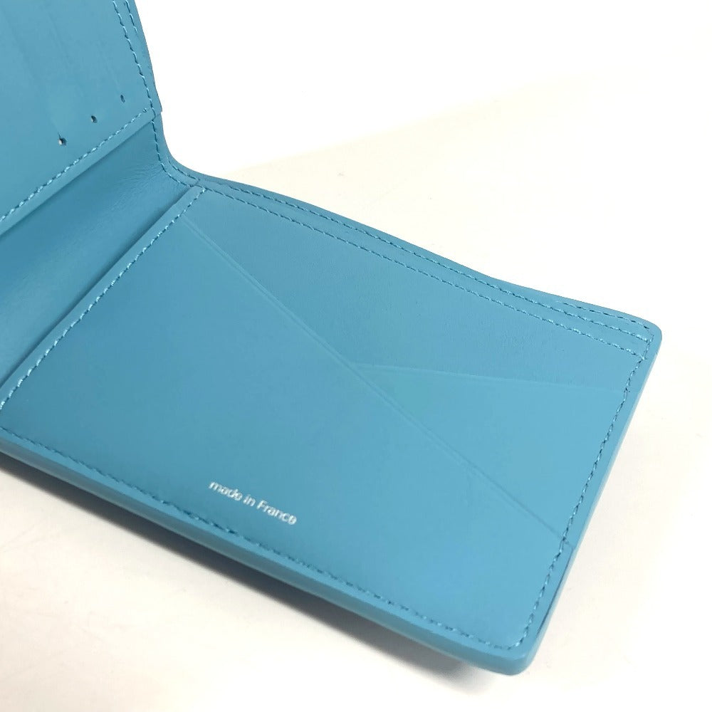 Louis Vuitton Folded Wallet M82087 Taurillon Clemence Leather Blue Yayoi Kusama Lvxyk Portefeuille