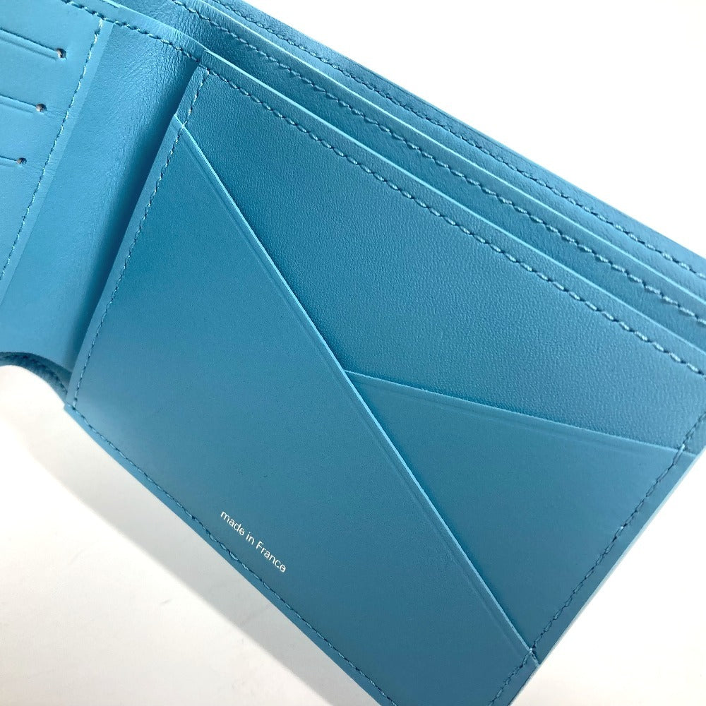 Louis Vuitton Folded Wallet M82087 Taurillon Clemence Leather Blue Yayoi Kusama Lvxyk Portefeuille