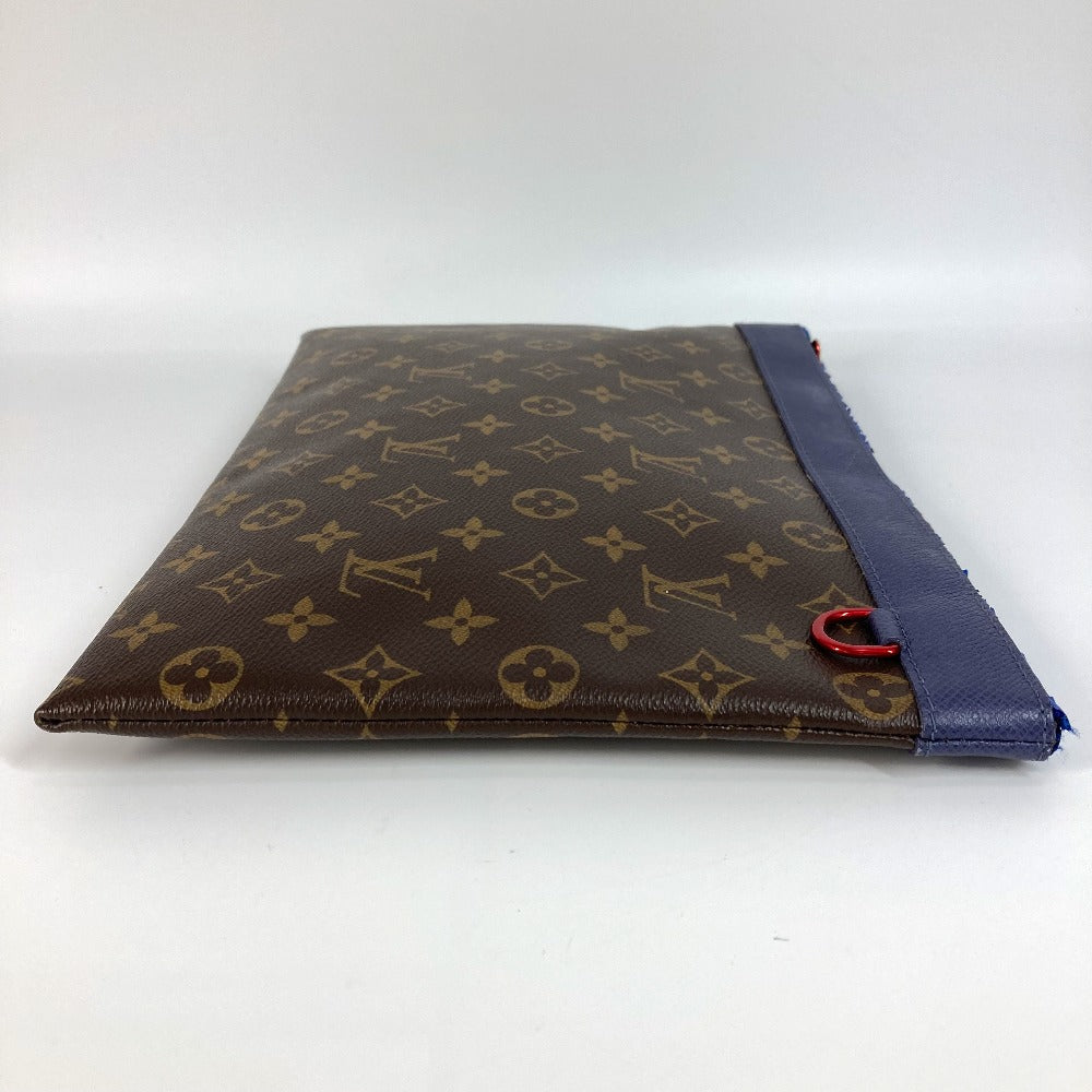 Louis Vuitton Clutch Bag M63048 Monogram Canvas Brown Monogram Pochette Apollo Unisex(Unisex)