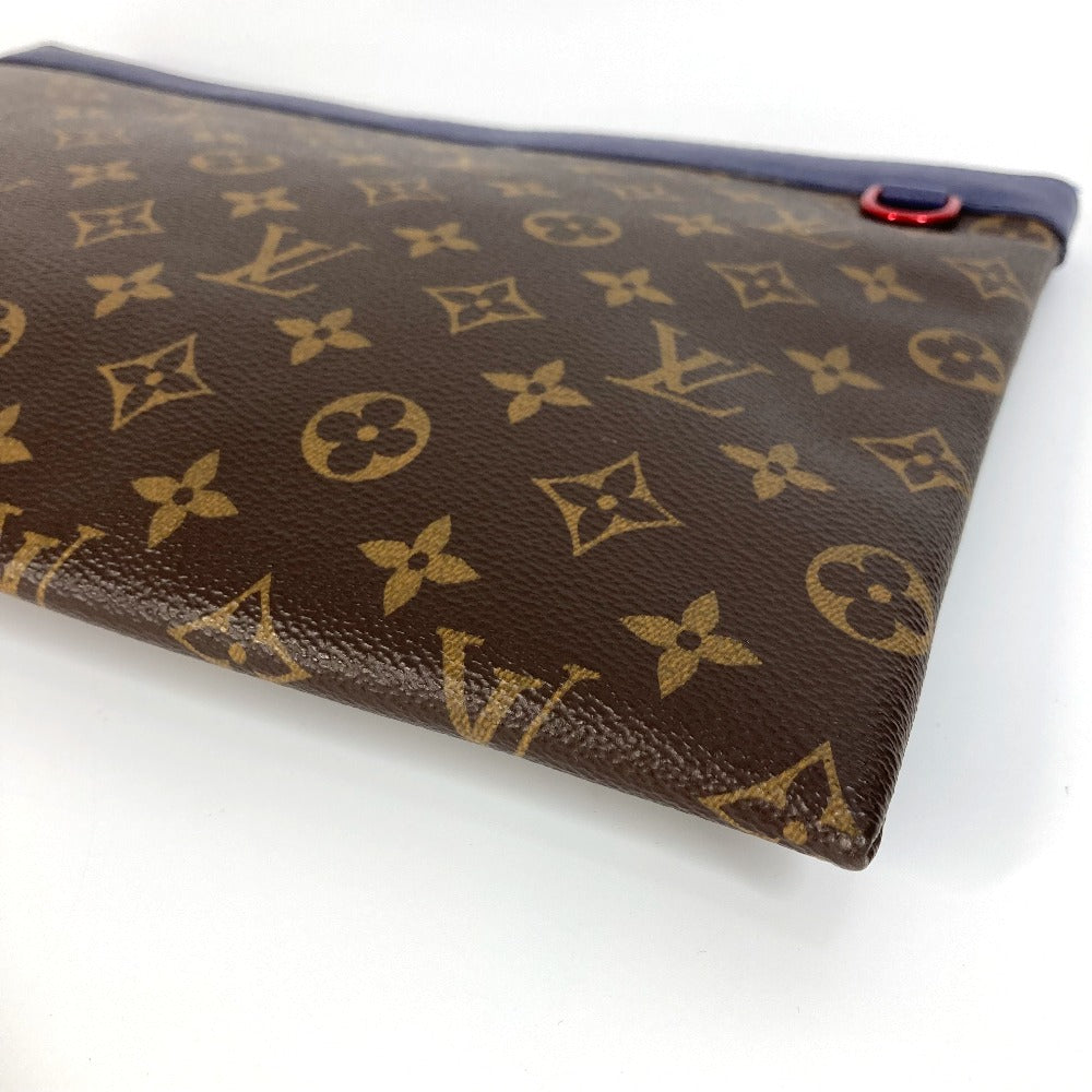 Louis Vuitton Clutch Bag M63048 Monogram Canvas Brown Monogram Pochette Apollo Unisex(Unisex)
