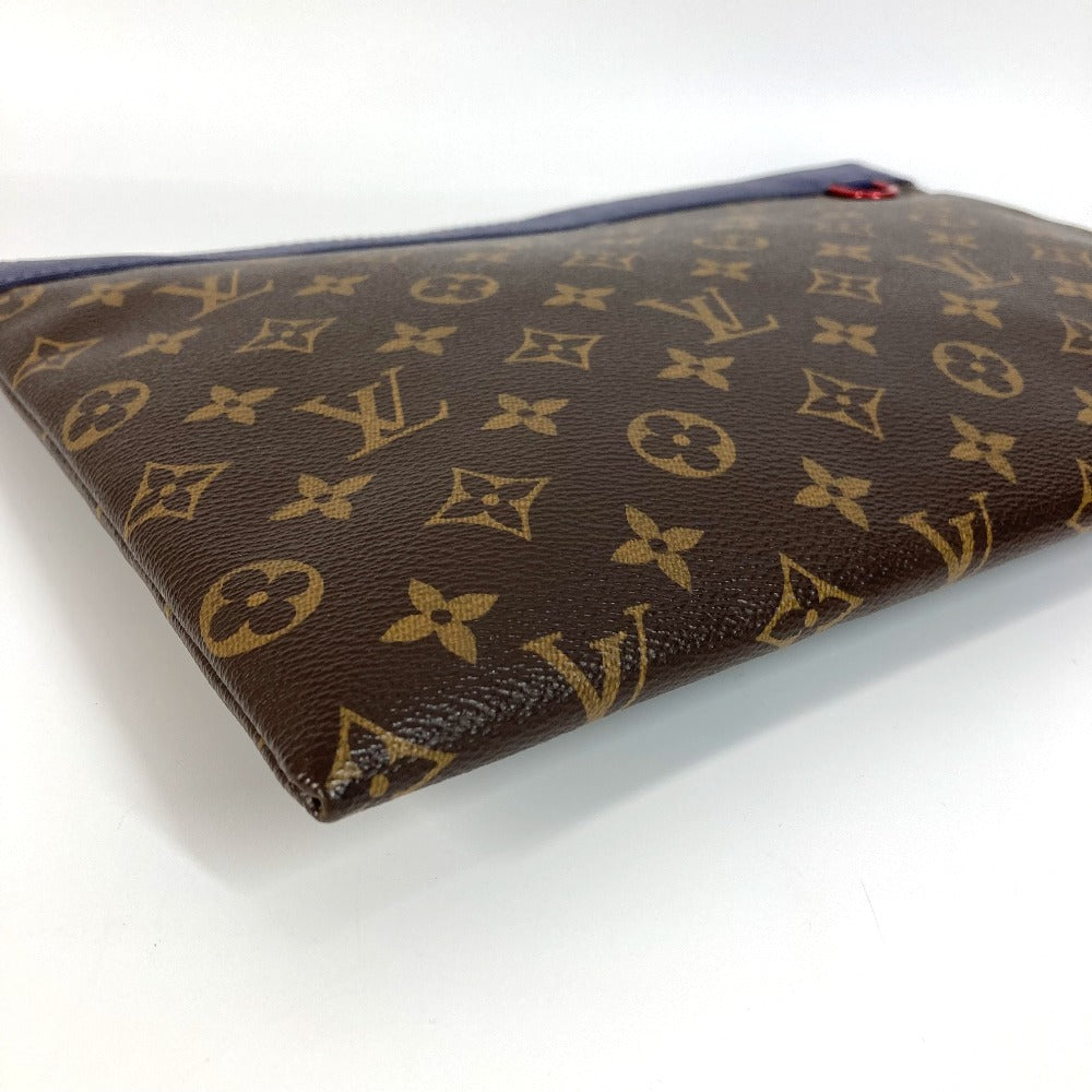 Louis Vuitton Clutch Bag M63048 Monogram Canvas Brown Monogram Pochette Apollo Unisex(Unisex)